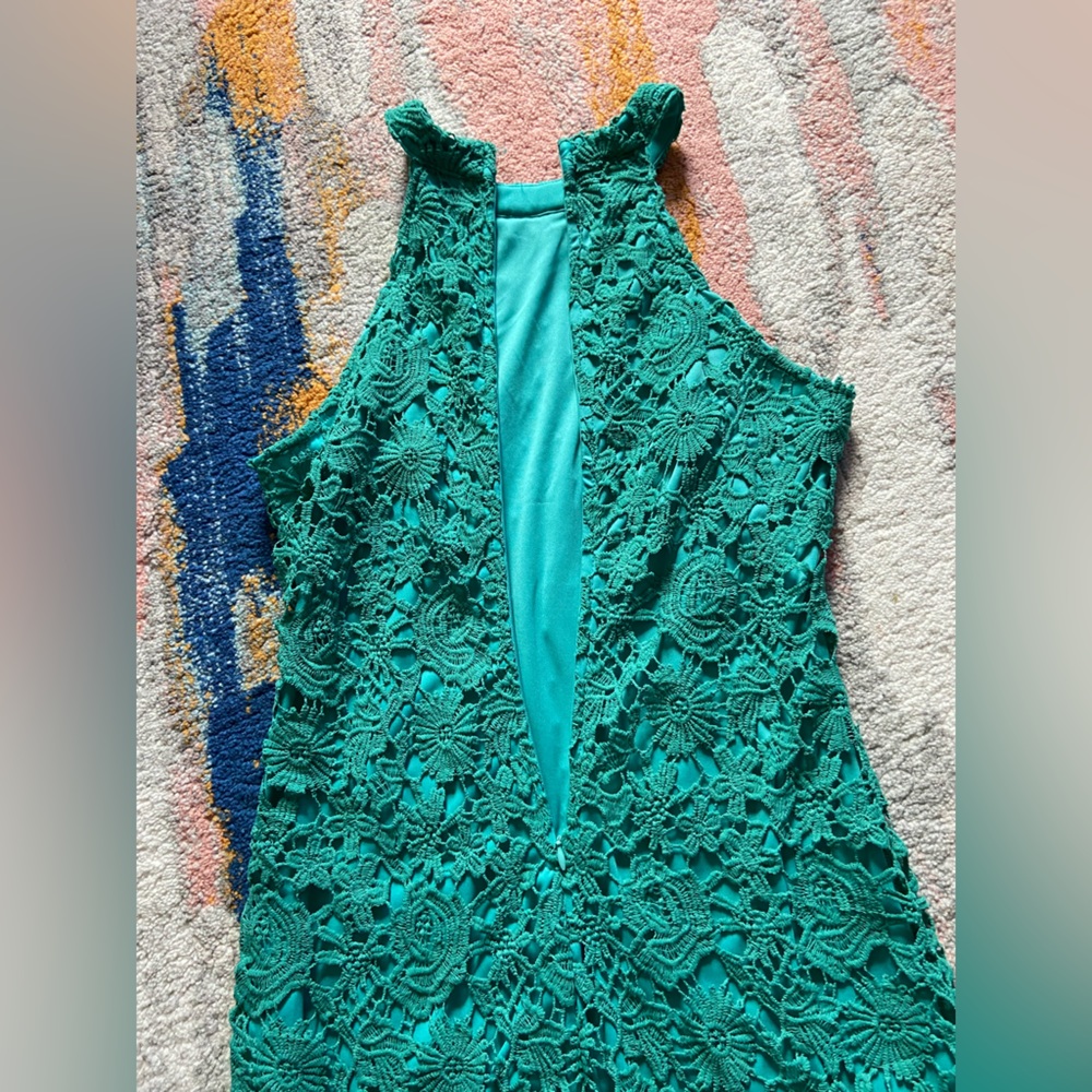 NWOT Elegant Lace Halter Tank Sleeveless Slim Fit dress - Picture 6 of 11
